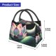 thumbnail image 2 of Fotbe Snake Holding A Lotus Bolsa Térmica Portátil con Estampado, Bolsa de Entrega de Alimentos Aislada, Bolsa Reutilizable de Gran Capacidad para Comidas y Supermercado, 2 of 6