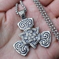 thumbnail image 4 of New Retro Nordic Style Pendant Celtic Knot Cultural Symbol Stainless Steel Titanium Steel Necklace Men s Fashion, 4 of 5