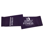 Champion Sports Rhino Fitness Extreme 20 lb Stretch Flat Resistance Exercise Band, Purple