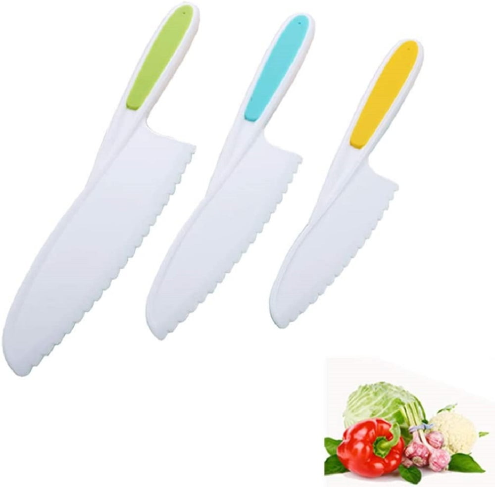 LEEFE 3 Pieces Kids Knife Set for Cooking, with Cutting Board, Safe Le —  CHIMIYA