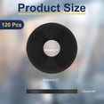 thumbnail image 2 of Uxcell Nylon Flat Washers ID OD Thick Black M6x12mmx1.5mm 120 pack, 2 of 7