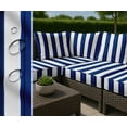 thumbnail image 7 of Soimoi 56 Inch Wide Waterproof Taffeta Fabric By 3 Yard | Blue Stripe Print | Outdoor Use for Furniture Covers, Umbrellas, Patio Decor & More, 7 of 7