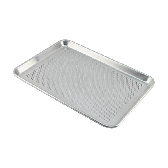 Bandeja para Horno Perforada, Bandeja para Pizza con Agujeros, Bandeja para Horno, Bandeja Rectangular para Hornear, Bandeja para Verduras para Fiesta 46x33cm