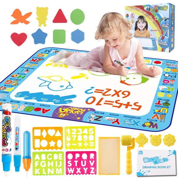 Children Magic Water Drawing Mat Coloring Doodle Writing Mat Painting Board Montessori Education Kid Boy Girl Toddler Toys