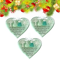 2025 Heart-Shaped Sea Glass Friendship Decor,Timeless Friendship Heart Keepsake,Friendship Heart Ornament for Christmas Tree Hanging Ornaments, Sea Glass Art for Best Friends