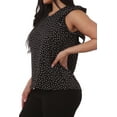 thumbnail image 2 of Tops With Ruffle Armhole Detail - Black, 2 of 6