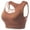 Coffee, variant on Ladies Wireless Mesh Beautiful Back High Yoga Sports Inner Bra