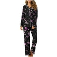 thumbnail image 2 of Puntoco Conjuntos de pijamas cómodos para mujer, pijamas de manga larga y pantalones largos para mujer y hombre, ropa de casa sexy para mujer, 2 of 5