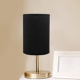 thumbnail image 5 of NANAHuang Tall Drum Lamp Shades, Linen Cylinder Lamp Shade, Lamp Shade Replacement, Decorative Light for Table Lamp Bedside Lamp Floor Lamp - Black, 5 of 9