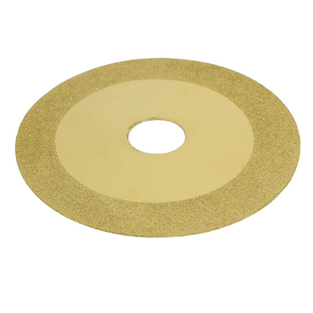 Unique Bargains 100mm 4' Diamond Coated Grinding Disc Glass Ceramic Tile Cutting Wheel Gold Tone