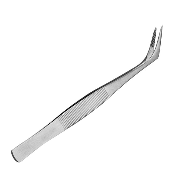 Pinzas Curvas Yuyangstore de acero Inoxidable para Extensión de pestañas