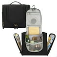 thumbnail image 4 of Travel Toiletry Bag, Makeup Cosmetic Shaving Organizer Kit, for Men & Women-Great Holiday Gift Idea Black, 4 of 7