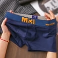 thumbnail image 3 of Men Breathable U Convex Pouch Bulge Panties Underpants Trunks Boxer Briefs Shorts Underwear Bottom Solid Men's Boxer Shorts L Navy Blue|https://ae01.alicdn.com/kf/S8d2aca0f11d74d59bcfd790994e1c464k.jp, 3 of 5