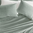 thumbnail image 4 of Noble Linens 3 Piece Pattern Microfiber Bed Sheets Set, Soft Lines Eucalyptus, Twin, 4 of 8