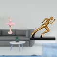 thumbnail image 2 of Estatua de la bailarina,Estatua de niña de ballet Escultura de niña de resina Artesanía,Figura de bailarina para decoración de escritorio,Estatua del corredor,Estatua de corredor Escultura, 2 of 8