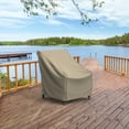 thumbnail image 6 of Budge Small Black Ivory Patio Chair Cover, StormBlock™ Mojave, 6 of 9