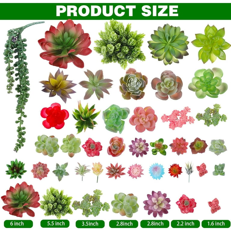 Artificial Mini Succulent Plant Fake Flower Garden Plastic Foliage Home Decor