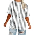 thumbnail image 2 of Craaazy Women's Fashion Plus Size Oversized Colorful Print Crew Neck Short Sleeve T-Shirt for Daily Wear Gifts, 2 of 6