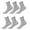 light grey, variant on 3 Pair Quarter Socks for Women Mens Not Binding Top Loose Wide Mouth Casual Cotton Short Ankle Socks