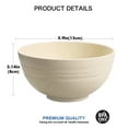 thumbnail image 5 of Loobuu Unbreakable Large Cereal Bowls - 24 oz Wheat Straw Fiber Lightweight Bowl Sets 4 - Dishwasher & Microwave Safe - for Cereal, Salad,Soup, Noodle, 4 Pieces (Medium), 5 of 7