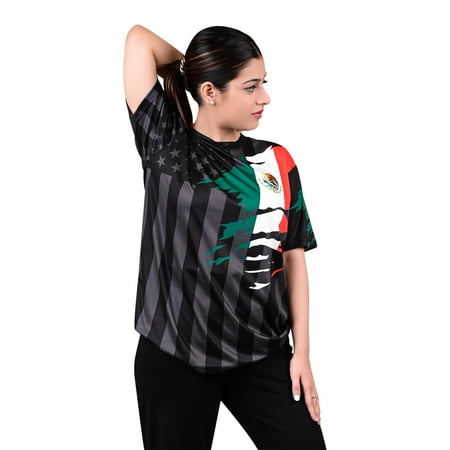 Soccer Jersey for Mexico, Colombia, Cuba, Peru, Guatemala, Brazil, Honduras, El Salvador, Venezuela, Jamaica, Haiti (US, Alpha, Large, Regular, Regular, Mexico)