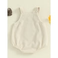 thumbnail image 6 of Elippeo Baby Boys Girls Overalls Sleeveless Football Embroidery Rompers Newborn Summer Fall Outfit 3 6 9 12 Months, 6 of 9