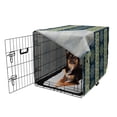 thumbnail image 2 of Eastern Dog Crate Cover, Bohemian Motifs Vertical Borders Moroccan Ottoman Cultures Inspired, Easy to Use Pet Kennel Cover for Medium Large Dogs, 35" x 23" x 27", Multicolor, by Ambesonne, 2 of 6