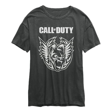 Call of Duty Modern Warfare Hyena Howl Emblem Mens and Womens Short Sleeve T-Shirt (Dark Grey, S-XXL)