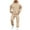 Beige, variant on Zimjoy Mens Sweatsuit Workout Mens Track Suits 2 Piece Set Casual Winter Hoodie and Cargo Sweatpants Set Fleece Sportswear Tracksuits with Pockets, Beige L