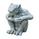 thumbnail image 1 of Decoracin de jardn y patio, estatua de piedra de Emmett, estatua de piedra del protector fantasma, escultura gtica de resina artesanal., 1 of 2