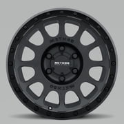 Method MR305 NV 17x8.5 0mm Offset 6x5.5 108mm CB Double Black Wheel - MR305785601000 Fits select: 2000-2018 CHEVROLET SILVERADO, 1996-2023 TOYOTA TACOMA