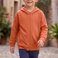 thumbnail image 4 of Mitankcoo Kids Full Zip Hoodie Jacket Raglan Long Sleeve Lightweight Sweatshirt with Pockets Fall Winter Casual Coat, 4 of 8