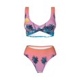 thumbnail image 4 of Daiia Beach with Palm Trees Women's Bikini Set Two Piece Swimsuit High Waisted Bikini Adjustable Straps Bikini Perfect for Beach, Pool, and Summer Vacation-X-Large, 4 of 9