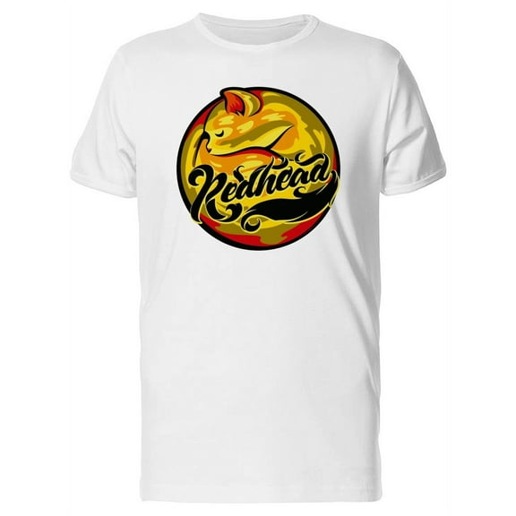 Sleeping Cat Redhead T-Shirt Men -Image by Shutterstock, Male Medium