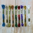 thumbnail image 6 of Colorful Metallic Thread Handmade Cross-stitch Wiring Thread Gold Silk Embroidery Thread 8 Meters 12 Strands, 6 of 6