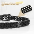 thumbnail image 5 of JASGOOD Skull Rhinestone Belt for Women Men Sparkly Bling Diamond Studded Belt Western Cowgirl Cowboy Belts, 5 of 8