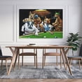 thumbnail image 5 of Dogs Playing Pool (10) Room Aesthetic Poster Print Art Wall Painting Canvas Posters Gifts Modern Bedroom Decor 24x36inch(60x90cm), 5 of 6