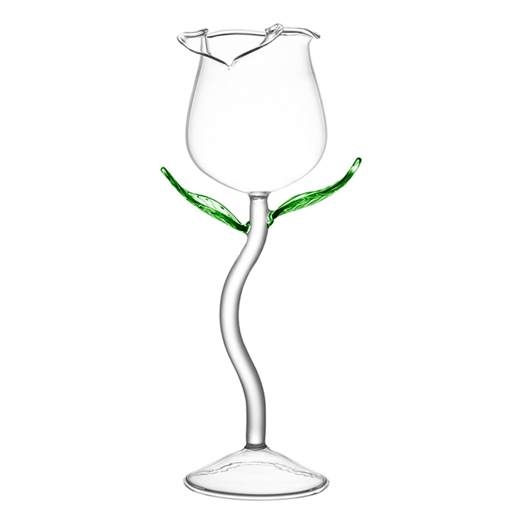 Creatives Rose Flower Goblet Glass for Home Party Red Wine Glasses Rose Wine Glass Set,Rose Flower Shape Wine Glass Creatives Rose Flower Goblet Glass for Home Party Red Wine Glasses Rose Wine Glass Set,Rose Flower Shape Wine Glass
