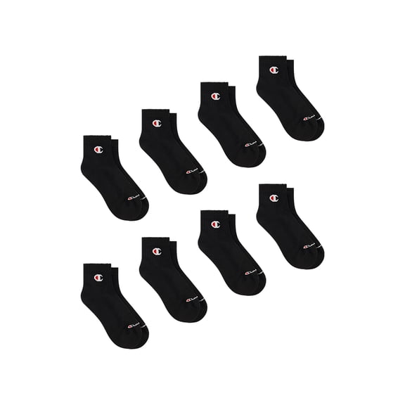 Champion Women’s Wear 360 Cushioned Ankle Socks, 8 Pack, Sizes 4-10