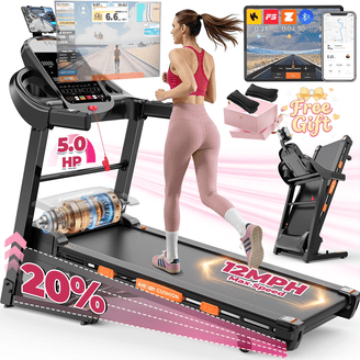 Reebok FR30z Floatride Treadmill - Blue with Incline, Bluetooth