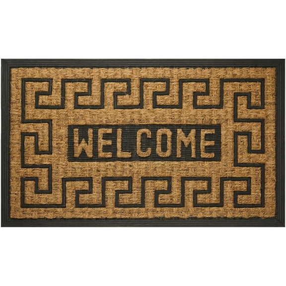 Achim Coco Greek Key Indoor/Outdoor Doormat, 18" x 30"