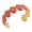 Red, variant on Elegant Enamel Strawberry Open End Bracelet for Her Stylish Jewelry