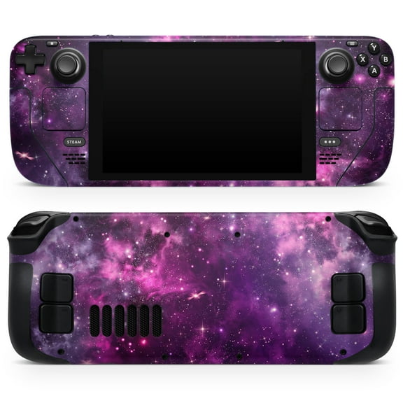 Design Skinz - Compatible with Steam Deck - Skin Decal Protective Scratch-Resistant Removable Vinyl Wrap Cover - Vibrant Purple Deep Space
