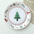 thumbnail image 6 of HongMinWen Disposable Paper Plate Christmas Supplies, Christmas Tree Dinner Plate, Christmas Decoration Party Theme Cutlery Set, 6 of 6