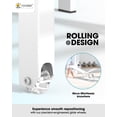 thumbnail image 6 of Aluminum Outdoor Chaise Lounge Chair with Wheels, 5-Position Poolside Lounger, 6 of 8