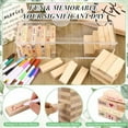 thumbnail image 3 of 86 Pcs Wedding Guest Book Alternative Wooden Block in Acrylic Storage Box Guest Book for Wedding Sign in,24 Pcs Signature Pens Wedding Bridal Baby Shower Game Decorations for Sign in,Reception, 3 of 7