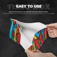 thumbnail image 5 of Lsque Colorful Arrow Graffiti Pattern Printed Long Tissue Box Cover Holder, Facial Paper Organizer Dispenser,Triangle with Bottom Belt, PVC Leather Decorative Organizer, 5 of 9