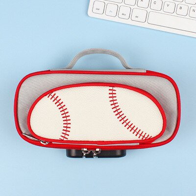 Estuches de lápices de la serie deportiva para niños, portalápices de baloncesto, caja de papelería de gran capacidad, cerradura codificada, bolsa de almacenamiento escolar para el hogar y la Oficina