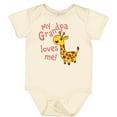 thumbnail image 3 of Inktastic My Grandpa Loves Me Cute Giraffe Boys or Girls Baby Bodysuit, 3 of 5