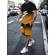 thumbnail image 2 of Conjunto de camiseta y pantalones cortos para hombre, ropa deportiva estampada, informal, a la moda, transpirable, de manga corta, verano 2024, 2 of 5